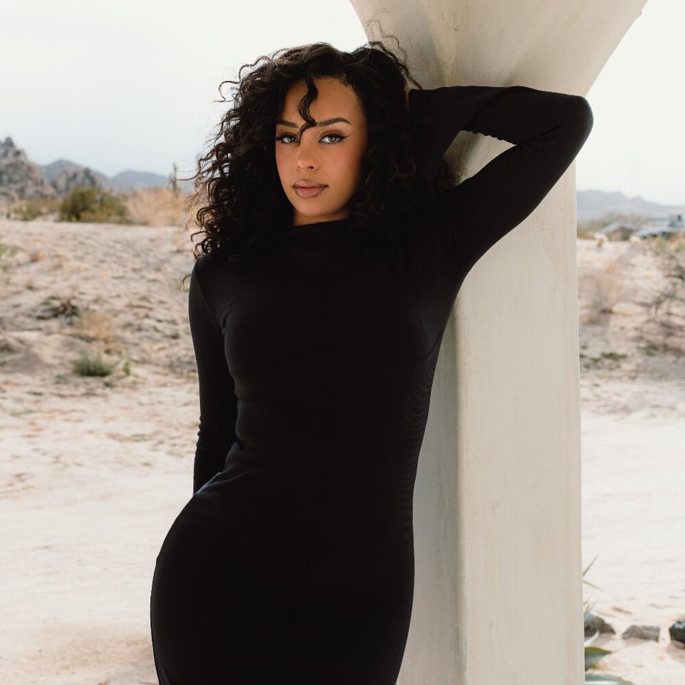 Black Midi Dress